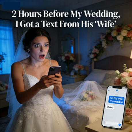 2 hours before my wedding, my phone buzzed.